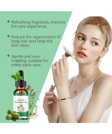 Cyperus Rotundus Oil Cyperus Rotundus Oil for Hair Removal Cyperus Oil 60ml Natural with Dropper Reduces Body Hair Growth Wire Hair Removal (6pcs) - Buy Online on GoSupps.com
