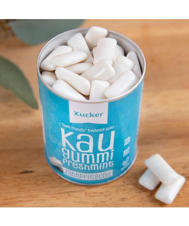 Xucker Sugar-Free Dental Care Chewing Gum - Vegan Xylitol Fresh Mint for Bad Breath - 100g + 600g Bag Set - Buy Online on GoSupps.com
