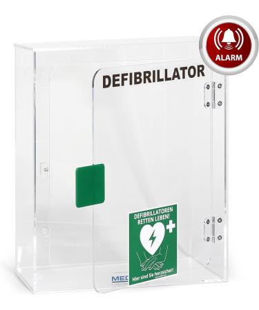 MedX5 Defibrillator Acrylic Glass Wall Box - Indoor Use with Defi Location Sign & Alarm | Secure Your Space - Buy Online on GoSupps.com