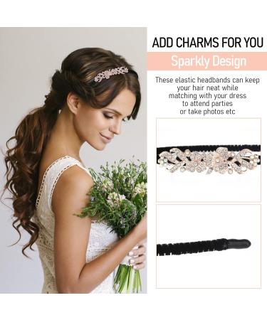 WLLHYF 1920s Crystal Rhinestone Flower Headbands 2 Pack - Sparkly Vintage Hairbands for Women - Fashion Jewelry Accessories for Wedding and Bride - Buy Online on GoSupps.com