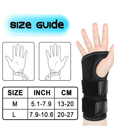 Pyrrhonian Adjustable Wrist Bandage with 3 Stays - Ideal for Arthritis Tendonitis & Sports Protection | S/M Size for Men & Women - Buy Online on GoSupps.com