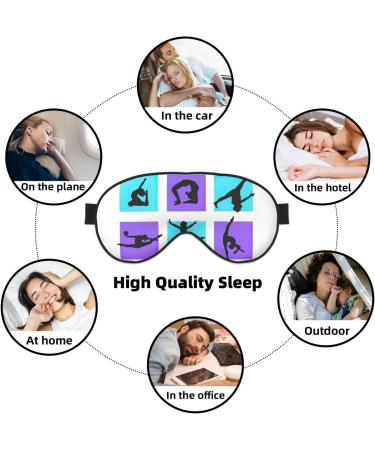Unisex Gymnastics Game Print Sleeping Eye Mask - Soft Comfortable Light-Blocking for Perfect Sleep - Buy Online on GoSupps.com