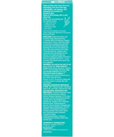Aveeno Protect + Soothe Face Mineral Sunscreen SPF 30 50 mL 50 ml (Pack of 1) - Buy Online on GoSupps.com