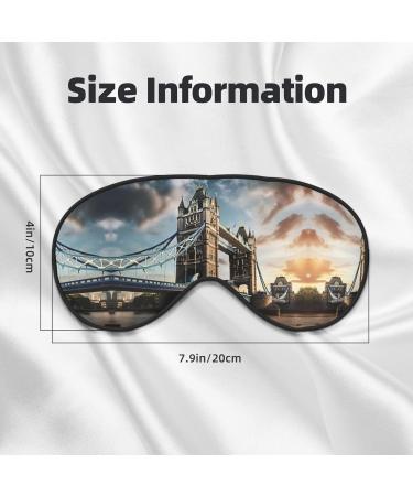 SSIMOO Historic Tower Bridge London Sleep Mask - Adjustable Breathable Fashionable Eye Mask for Comfortable Sleep - International Shipping Available - Buy Online on GoSupps.com