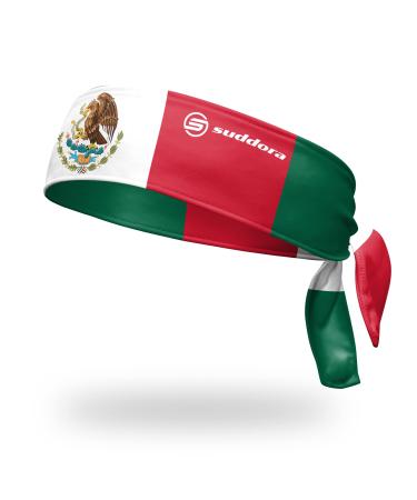 Suddora Country Flag Tie Headbands - Workout, Sports, Costume and National Team Accessories Mexico
