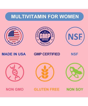 Women's Multivitamin Gummies with Collagen & Essential Vitamins - 60 Count Pack - Immune & Overall Health Support - Buy Online on GoSupps.com