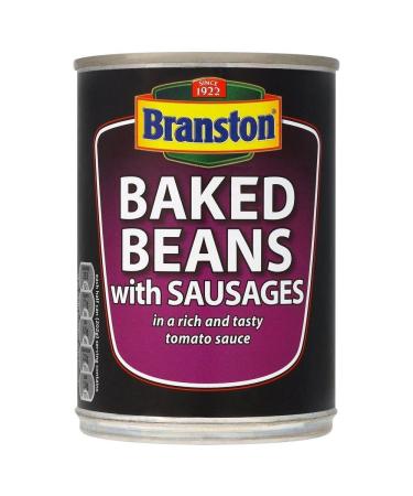 Haricots Branston au four avec des saucisses (de 405g) - Paquet de 2
