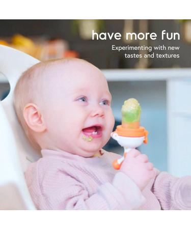Fruuti Baby Fruit Feeder Pacifier by Quark - Silicone Baby Food Feeder - 3 Tip Sizes Grow with Baby - Easy for Little Hands to Hold - Secure Latch & Clip Ring - BPA BPS PVC Phthalate & Lead Free - Buy Online on GoSupps.com
