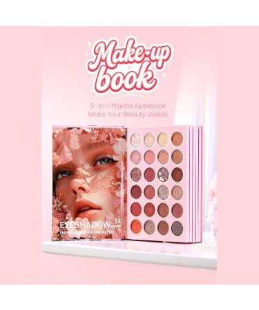 Palette de livre de maquillage correcteur 6 couleurs palette fards paupi res 24 couleurs pour femmes filles parfaite pour les voyages la beaut les f tes un usage quotidien le maquillage - Buy Online on GoSupps.com
