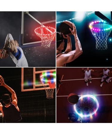 Remote Control LED Basketball Hoop Light - 16 Colors, 7 Flashing Modes - Perfect for Night Basketball Games and Training - Buy Online on GoSupps.com
