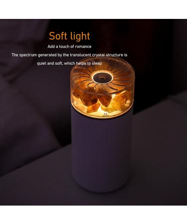 Essential Oil Diffuser | Aromatherapy & Humidifier | 2-in-1 LED Night Light with Pink Salt Crystal for Bedrooms & Living Rooms - Buy Online on GoSupps.com