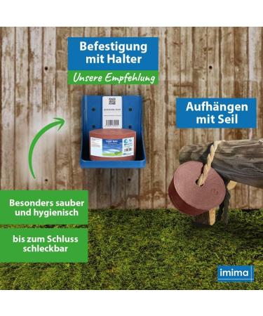 Buy Imima Mineralleckstein Horse Supermag Salzleckstein Set - 2 x 3kg Mineral Salt Licking Stones for Horses Sheep Goats & Cattle - 6 kg Pack - Buy Online on GoSupps.com