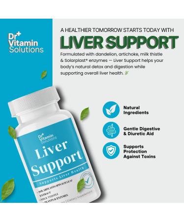 Liver Cleanse Detox and Repair - Milk Thistle Supplement with Chlorophyll Digestive Enzymes Artichoke & Dandelion for Natural Gallbladder Support 30 Vegan Capsules - Buy Online on GoSupps.com
