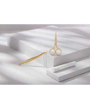 Velour Too Easy Gold Stainless Steel Lash Applicator | Double Ended Tool with Built-In Comb for Effortless False Lash Application - Buy Online on GoSupps.com