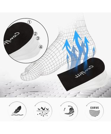 Adjustable Heel Lifts for Shoes 4-Layer 1 Inch Height Increase Insoles | Achilles Tendonitis Relief | Leg Length Discrepancy Correction | Heel Inserts for Women Men | Size L (W 8.5-12 M 7.5-13) | 1 Pair - Buy Online on GoSupps.com