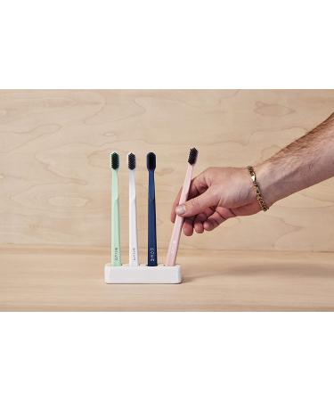 Boka Classic Activated Charcoal Toothbrush - Soft Pink | Eco-Friendly Oral Care - Buy Online on GoSupps.com