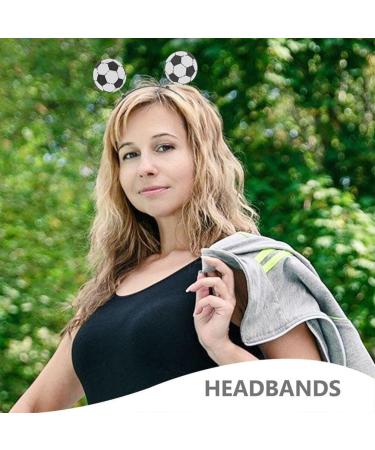 Beaupretty Football Headband Sports Headband Soccer Ball Head Bopper Football Hairband Cheer up Headband for Boys and Girls White 1 - Buy Online on GoSupps.com