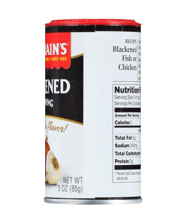Zatarain's Blackened Fish Seasoning - Shaker, 3 oz (Pack of 4) - Buy Online on GoSupps.com