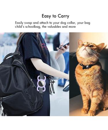 Buy PKQtop Airtag Protective Cover for Dog Collar - Silicone Anti-Lost Case in Pink | Worldwide Shipping - Buy Online on GoSupps.com