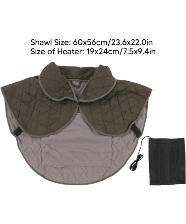 Hztyyier Electric Heating Pad for Shoulders - USB Powered Winter Comfort - OD Green Polyester Fiber - Buy Online on GoSupps.com