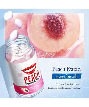 30 PCs Chewable Toothpaste Tablets & 20 PCs Fruity Mouthwash - Natural Tooth Care for Clean Teeth & Fresh Breath | Peach & Watermelon Flavor - Buy Online on GoSupps.com