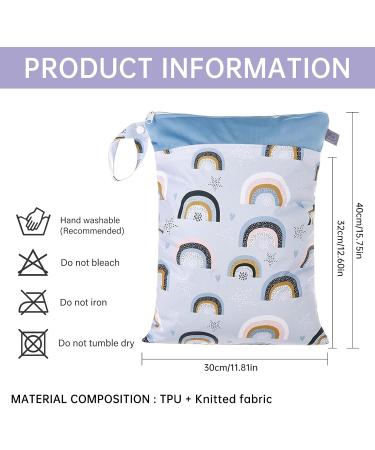 Seaur Cloth Diaper Pockets | Washable Zipper Diaper Organizer for Travel Beach & Fitness | Reusable | 30x40 cm | Color 13 - Buy Online on GoSupps.com