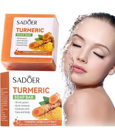 100g Turmeric Face Soap For Sensitive Skin Pure Turmeric Soap Brazil Turmeric Soap Cleansing Natural Handmade Soap Softer Smoother Skin Handmade Organic Soap Scented Wit Oils - Buy Online on GoSupps.com