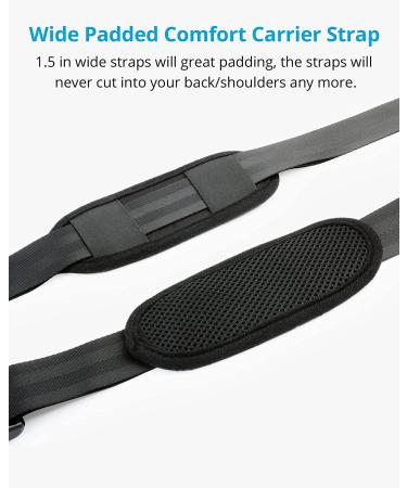 NICREW Legs Out Front Dog Carrier | Hands-Free Adjustable Pet Backpack | Wide Straps & Shoulder Pads - Black - Buy Online on GoSupps.com