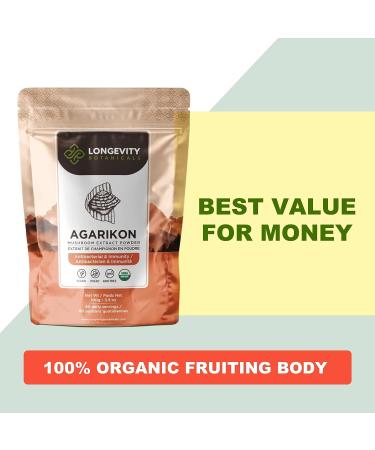 Longevity Botanicals Organic Agarikon Mushroom Powder - 100% Fruiting Body - 100g - Buy Online on GoSupps.com