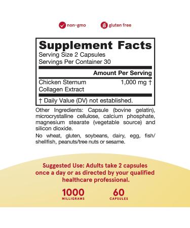Jarrow Formulas Type II Collagen Complex - 60 Capsules for Joint & Skin Health - Buy Online on GoSupps.com