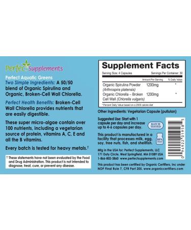 Perfect Supplements Whole-Food Nutrition Bundle Aquatic Greens Capsules & Desiccated Beef Liver Capsules Daily Energy Vitality & Nutrient Support - Buy Online on GoSupps.com