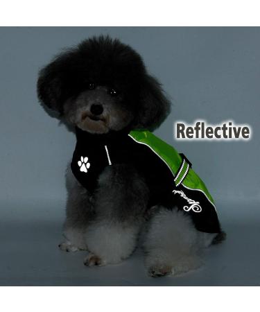 Ranphy Waterproof Dog Rain Coat for Medium & Large Dogs | Reflective Breathable Ultra-Light Jacket - Green & Black Size 6XL - Buy Online on GoSupps.com
