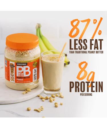 PBfit All-Natural Peanut Butter Powder | High Protein, 30 Oz | Real Roasted Peanuts - Buy Online on GoSupps.com