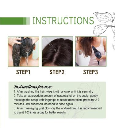 Natural Hair Growth Oil Hair Regrowth Treatment Hair Growth Serum Hair Growth Oil Hair Regrowth Extract Oil for Women Men Natural Thinning Hair & Nourish Hair Follicles - Buy Online on GoSupps.com