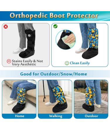 Waterproof Walking Boot Cover for Medical Fractures | Orthopedic Ankle Protector | Colorful Winter & Rain Accessories - Buy Online on GoSupps.com