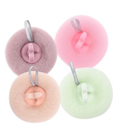 FOMIYES 4 Pcs Bath Ball Frosted Pa Flower Cow 12x12cm