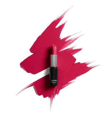 NYX Shout Loud Satin Lipstick - Cherry Charmer (Red Fuchsia) - Infused with Shea Butter - Buy Online on GoSupps.com