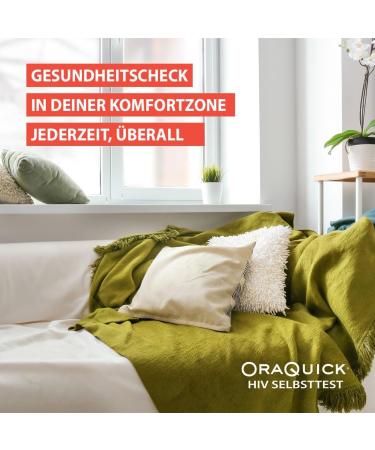 OraQuick HIV Self-Test - Safe & Painless Saliva Test for Home Use - CE Certified - Recommended by German AIDShilfe - Detects HIV-1 & HIV-2 Antibodies - Buy Online on GoSupps.com