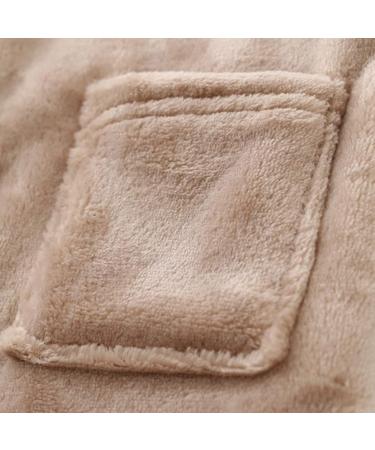 Soft Plush Baby Bathrobe 0-24 Months | Unisex Hooded Flannel Fleece Animal Face Robe for Boys & Girls | Toddler Bathwear 2-3 Years - Brown Dog Design - Buy Online on GoSupps.com