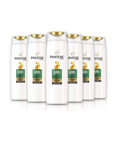 Pantene Pro-V Silk Smooth Shampoo with Nutrients Pack of 6 x 250 ml