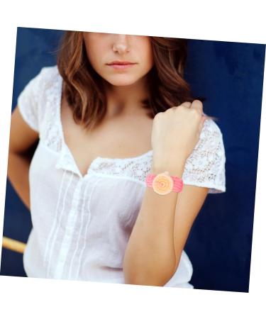COHEALI 4 Pcs Woven Watch Initial Bracelets for Couples Matching Bracelets for Couples Matching Watches for Couples Wave Rope Bracelet Watch Bracelet Accessories Yarn Men and Women Strap Assorted Color 3x2pcs 19.5X4.5X1CMx2pcs - Buy Online on GoSupps.com