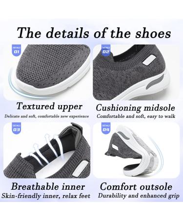 CBYXDY 2023 New Insummers Orthopedic Walking Shoes | Purple Women-US-9 - Buy Online on GoSupps.com