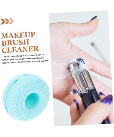 Angoily Cleanser Makeup Cleaner Makeup Brush Cleaner Pad Make up Brush Cleaner Makeup Brush Cleaning Pads Makeup Cleaner Dry Makeup Brush Cleaner Silica Gel Sponge Washer - Buy Online on GoSupps.com