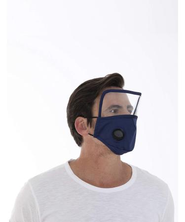 easylife lifestyle solutions Reuseable Visor Filter Mask with Valve +1 Filter | L21xH17xD0.5cm Burgundy - Buy Online on GoSupps.com
