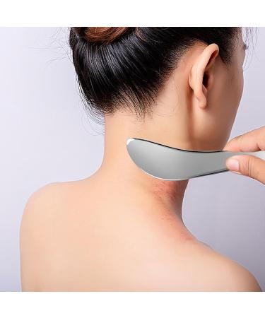 Gua Sha Facial Tools 2Pcs Stainless Steel Gua Sha Metal Gua Sha for Jawline Sculpting and Puffiness Reducing Muscle Scraper Tool for Relieving Fatigue and Pain - Buy Online on GoSupps.com