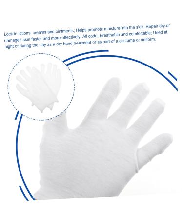 jojofuny 12pairs Gloves Poly Santa Cosplay Costume Jewelry Glove Paraffin Bath Mittens Wax Bath Mittens Santa Costume Work Labor Protection Cotton Absorb Sweat Cotton Yarn White - Buy Online on GoSupps.com