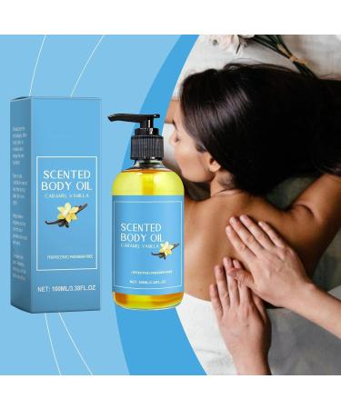 JIAOY Orena Body Oil Caramel Vanilla caramel vanilla body oil skin oil with natural scents allround caring and moisturizing brightening skin oil vanilla body oil for everyone 2 pieces - Buy Online on GoSupps.com