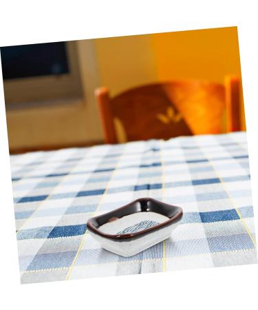 Zerodeko Plates 2pcs Sea Ripple Seasoning Dish Soybean Vintage Ceramics Ceramic Sauce Dish - Buy Online on GoSupps.com