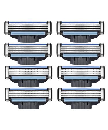 8 pieces of razor + razor blades wet razor men razor blades for men men razor blade replacement blades for wet razors men 8-blade exchange of razor blades gift for men