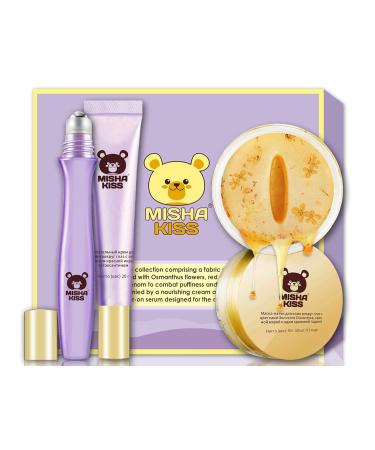 Anti-Aging Skin Care Set: Lifting & Hydrating Under Eye Patches Serum & Cream for Dark Circles & Fine Lines - 30 Pieces - Buy Online on GoSupps.com